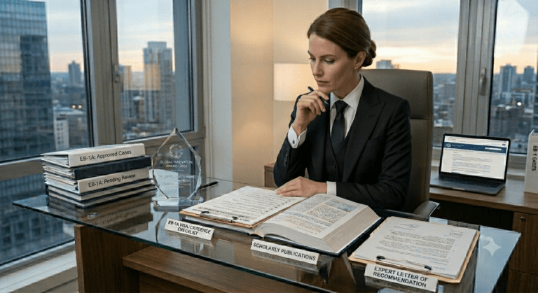 Evidence Checklist for EB-1A Visa: What Really Matters